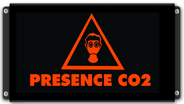 Panneau d'affichage lumineux Présence CO2 avec pictogramme masque à gaz