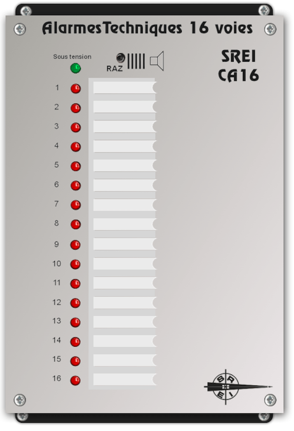 Coffret d'alarme technique industriel CA16