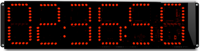 Horloge numérique 6 chiffres