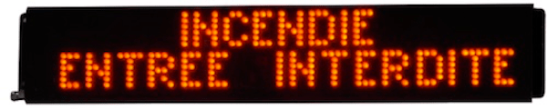 Incendie Entrée Interdite