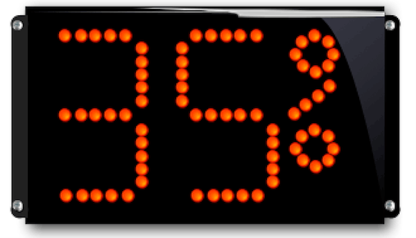 Afficheur hygromètre LED SREI